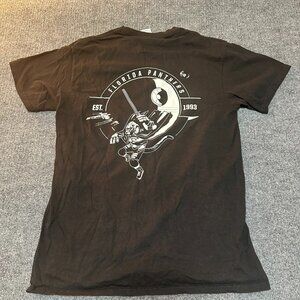 Force Is Strong 2018 Florida Panthers Star Wars Night Black Shirt Death Star MED